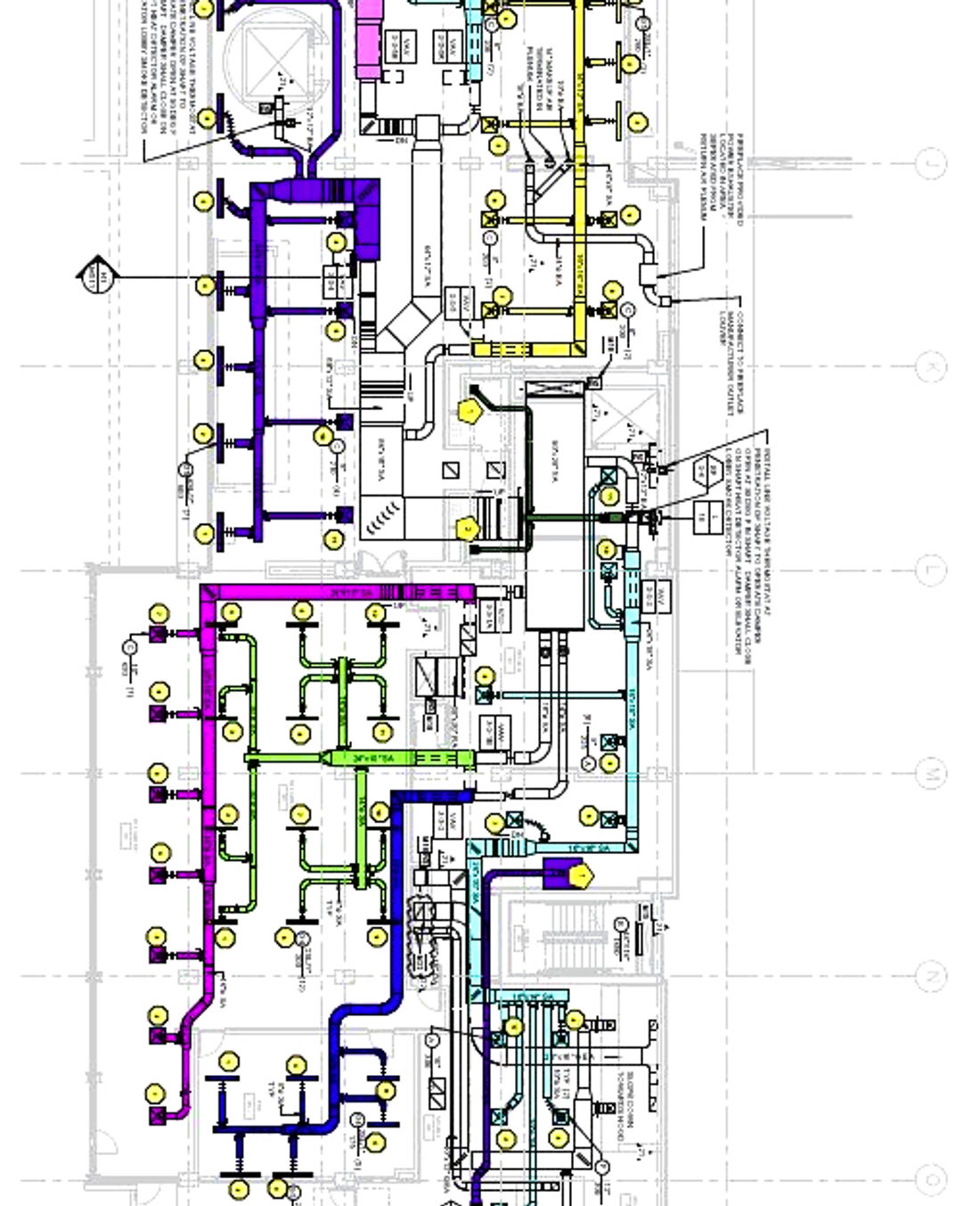 HVAC mechanical design plan under review