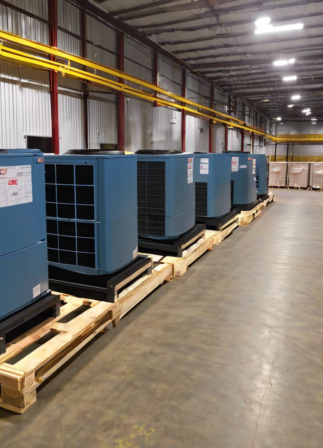 HVAC equipment and parts inventory